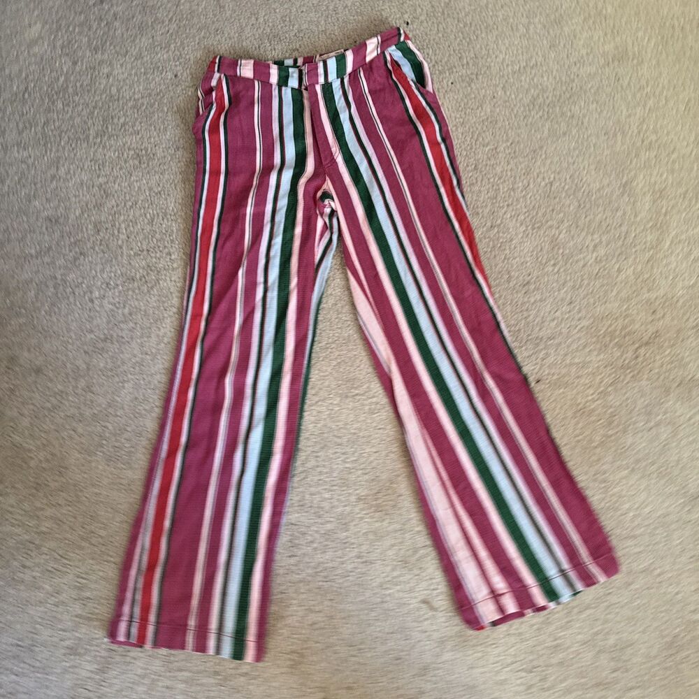 Free People Striped Wide-Leg Jumpsuit in Pink, Green & White